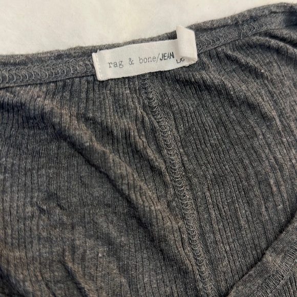 Rag & Bone basic tee with distressed hem - Picture 2 of 4